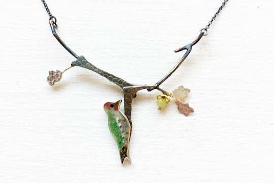 Woodpecker necklace on sale