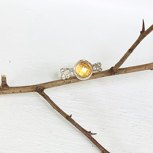 Citrine berry ring