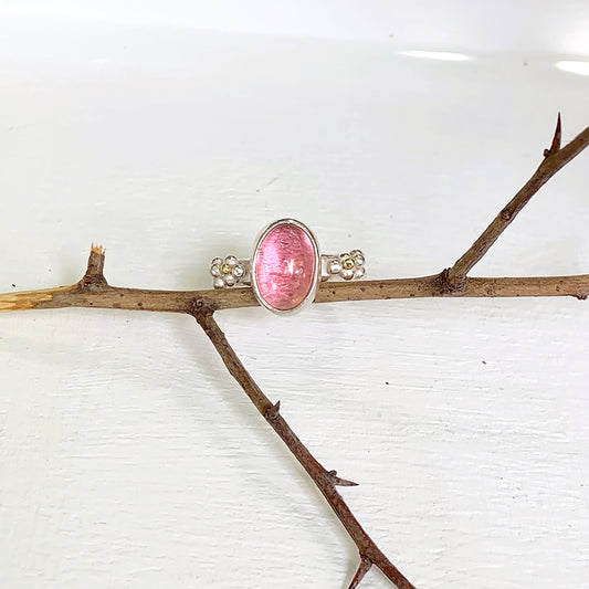 Pink Tourmaline berry ring