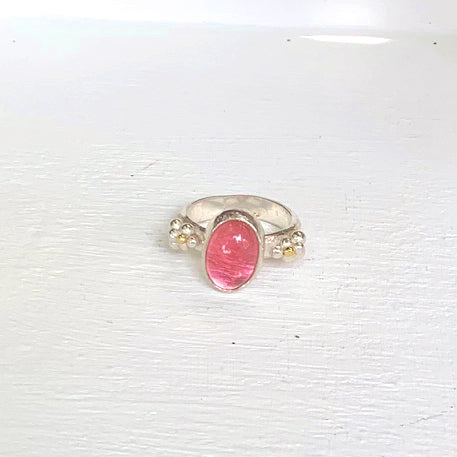 Pink Tourmaline berry ring