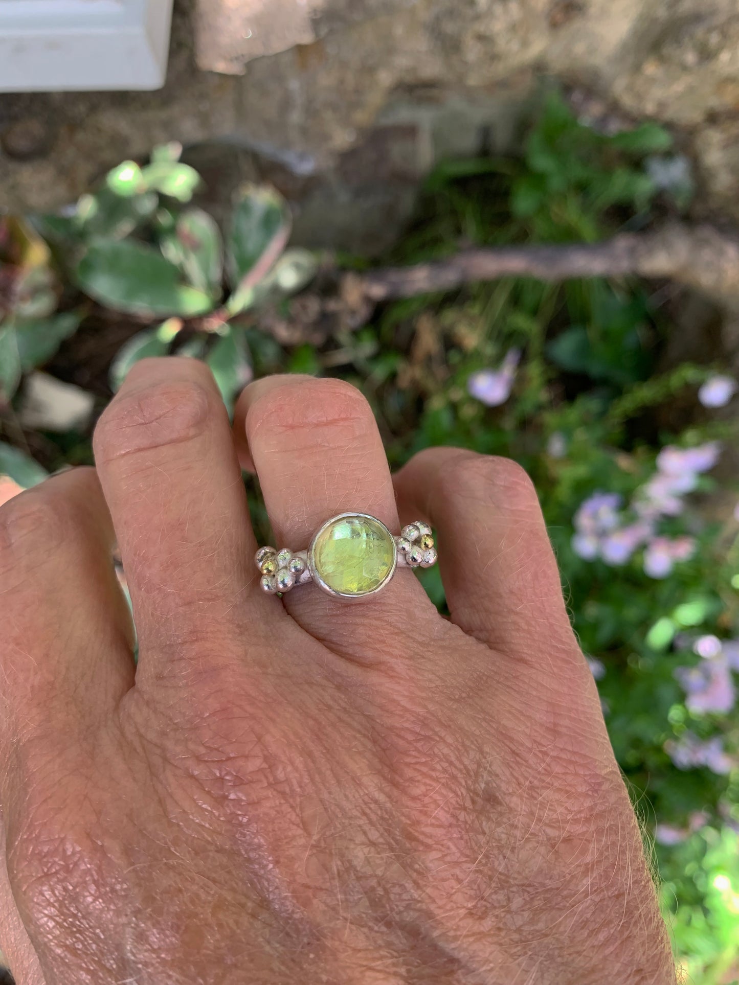 Lemon quartz berry ring