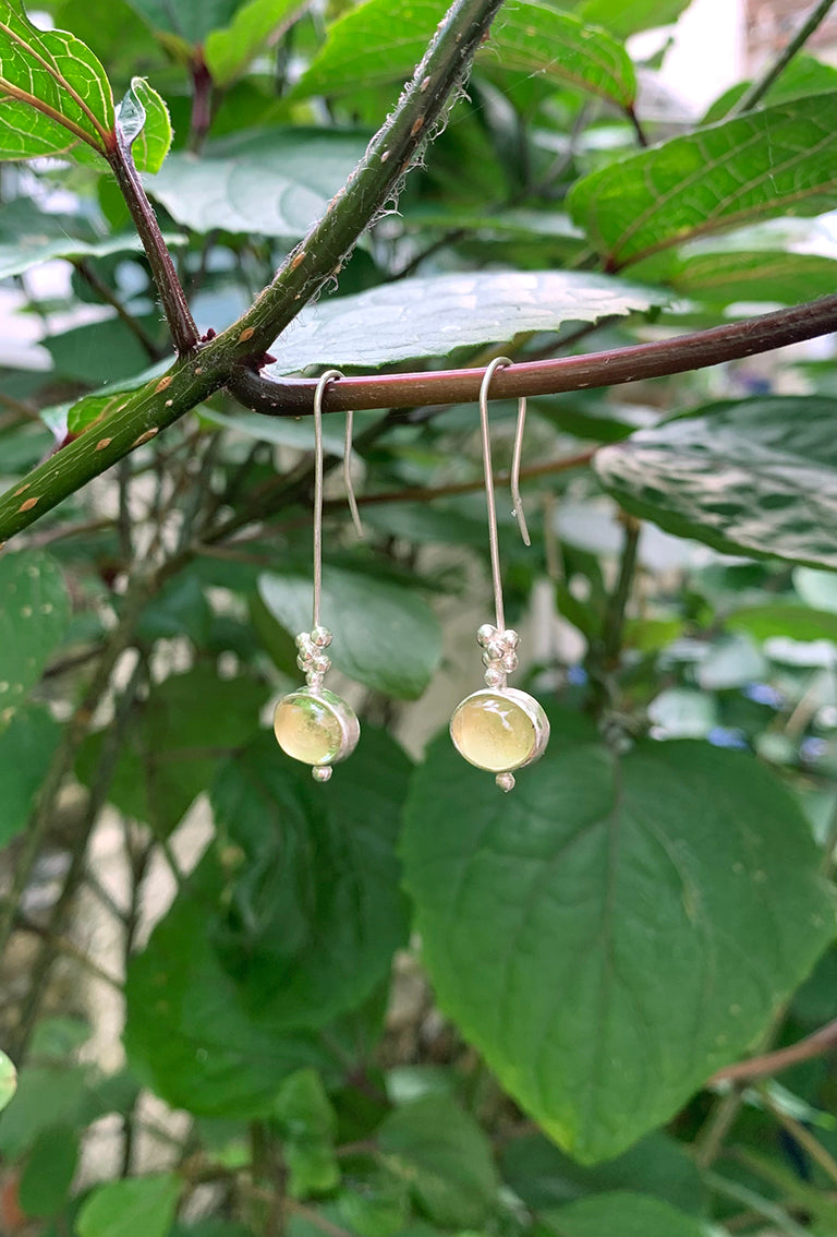 Lemon Quartz berry drop earrings